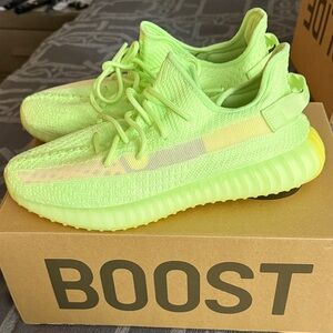 Yeezy Boost 350 Vintage OG Neon Lime Green Athletic Sneakers